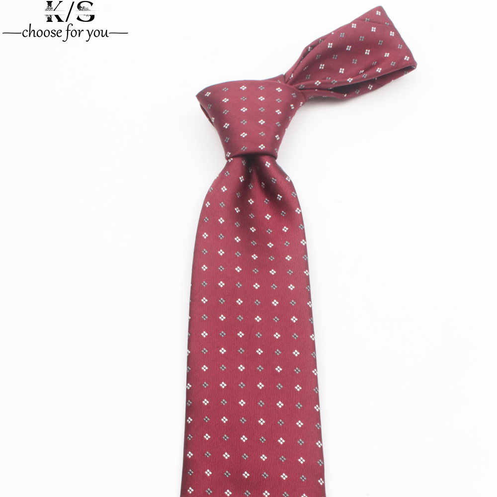 Men's Tie 8cm Stripe Dot Neckt - огляд і ціна Men Formal Wear Blue