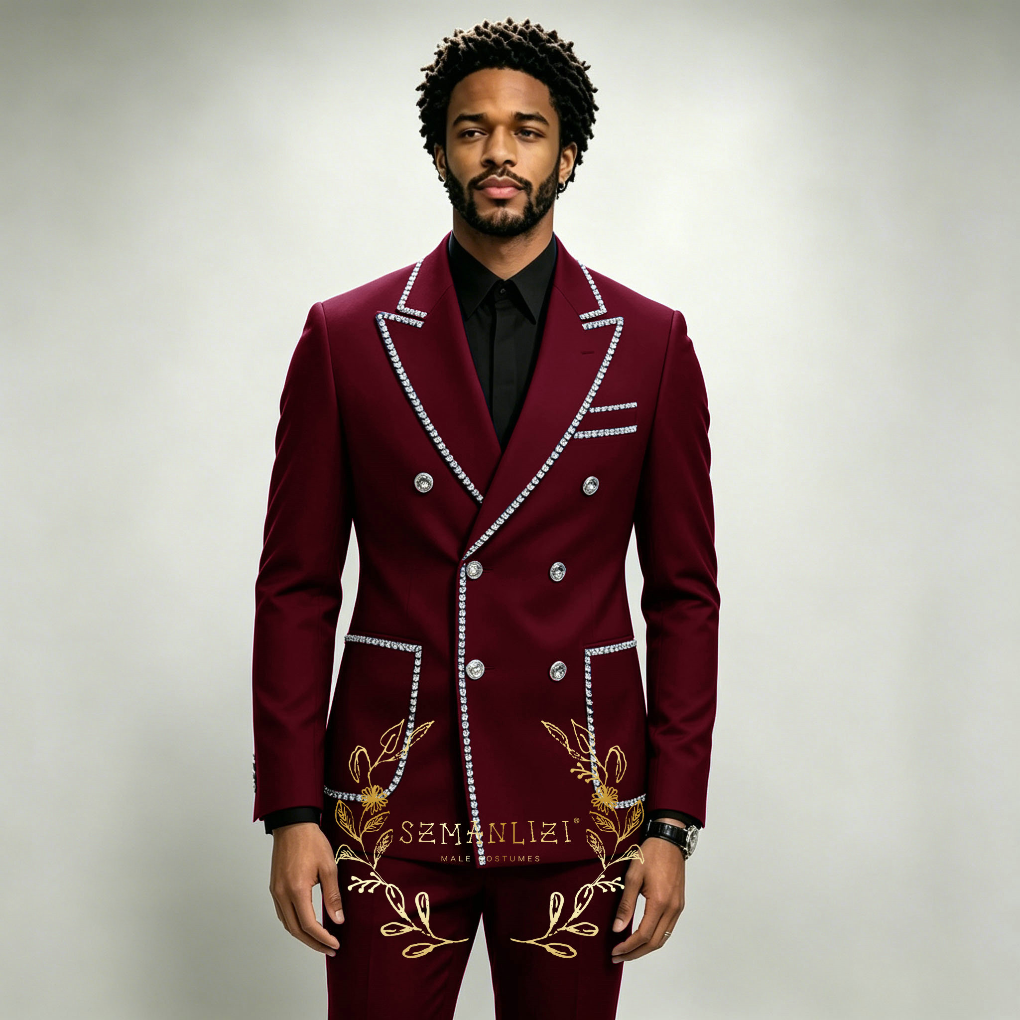 Luxury Men's Suits 2 Pieces Ro - огляд і ціна Men'S Formal Wear In Wedding