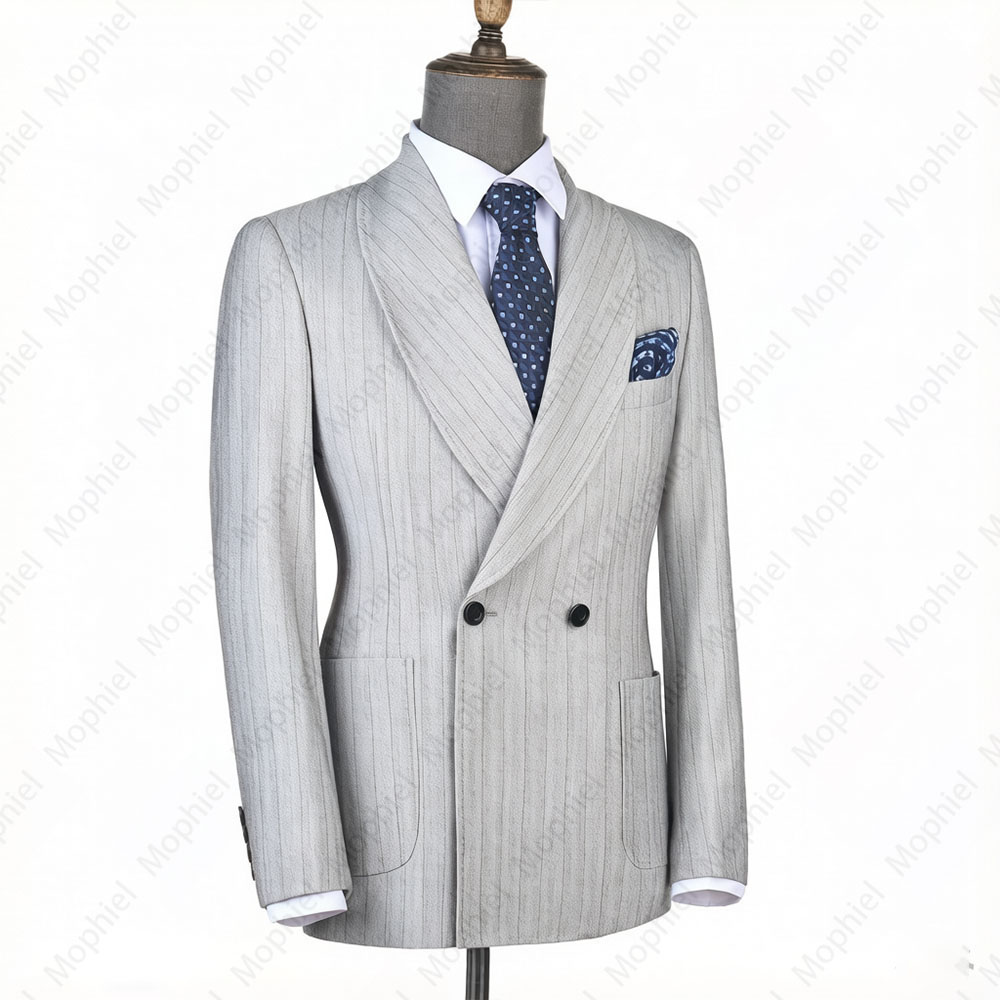 Mophiel Light Grey Men Suits S - огляд і ціна Men'S Formal Wear In Wedding