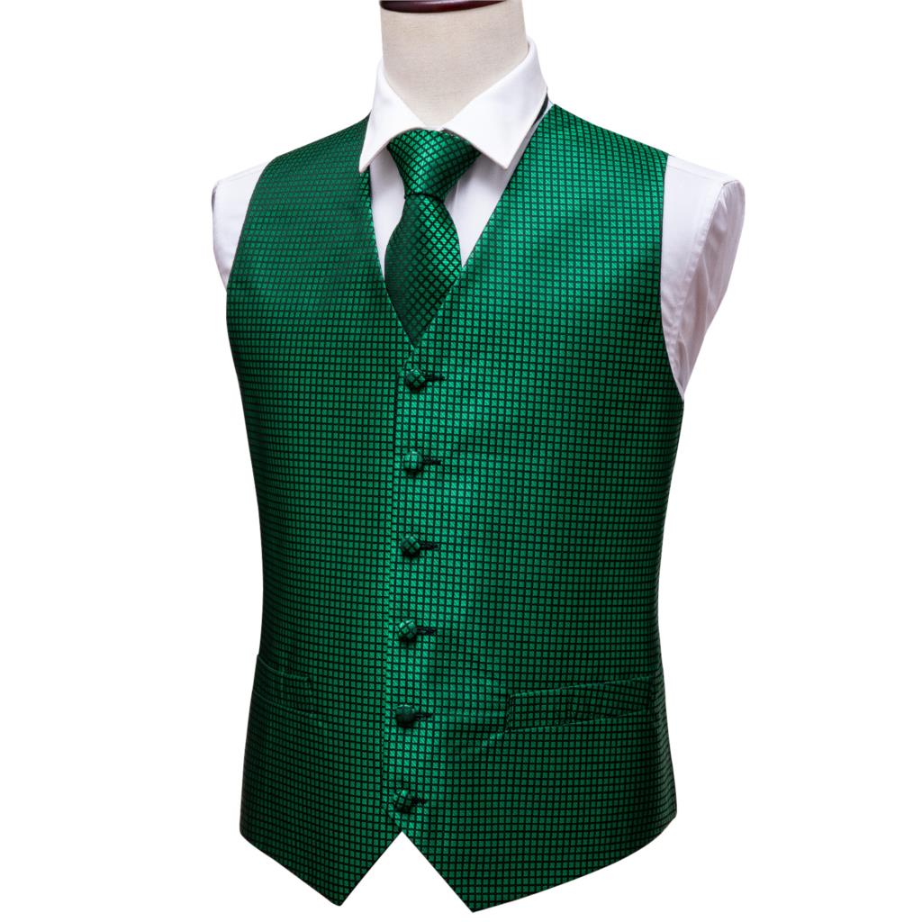 Green Suit Vest Men Paisley Wa - огляд і ціна Formal Vest Waistcoat