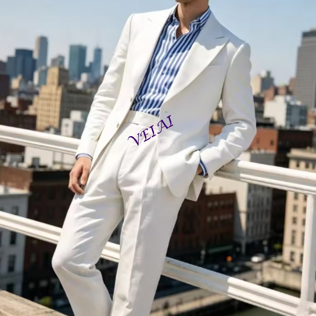 Summer Sage Green Linen 2-Piec - огляд і ціна Men'S Relaxed Formal Wear