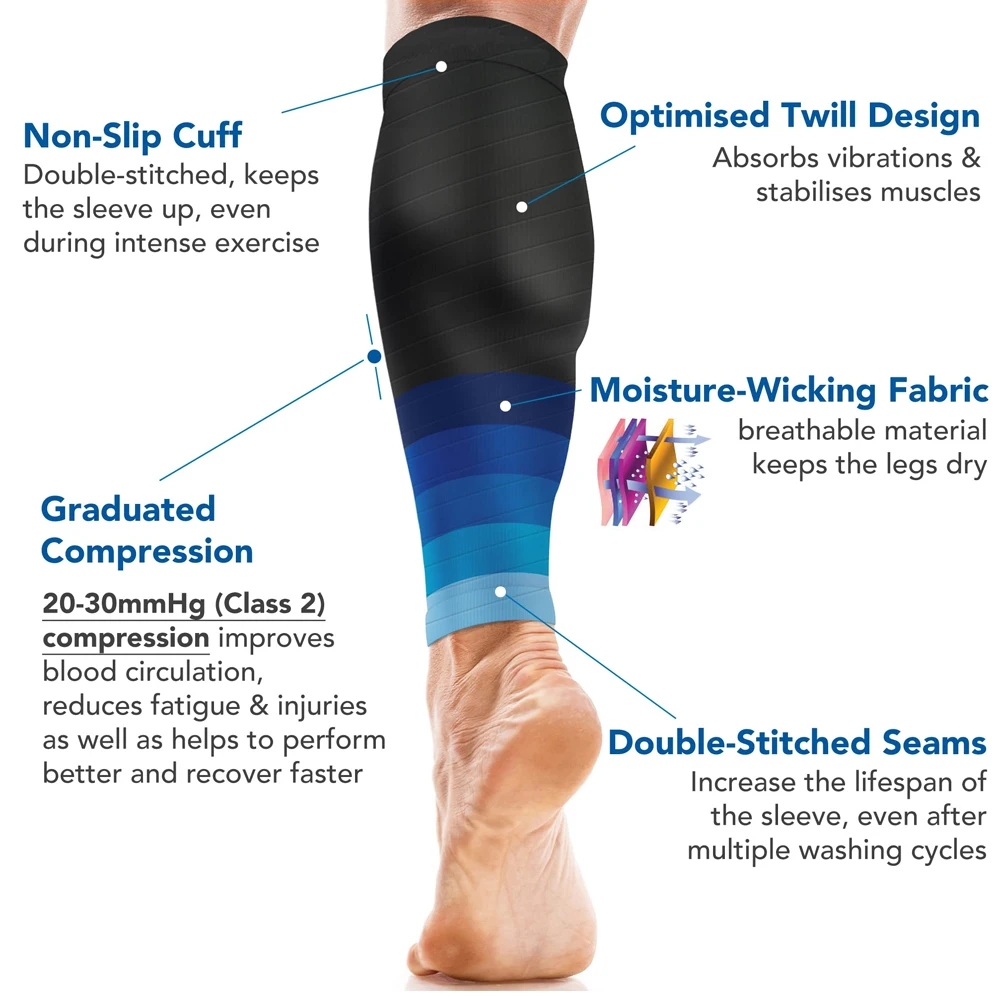 1Pair Calf Compression Sleeve  - огляд і ціна Sock Garter Men